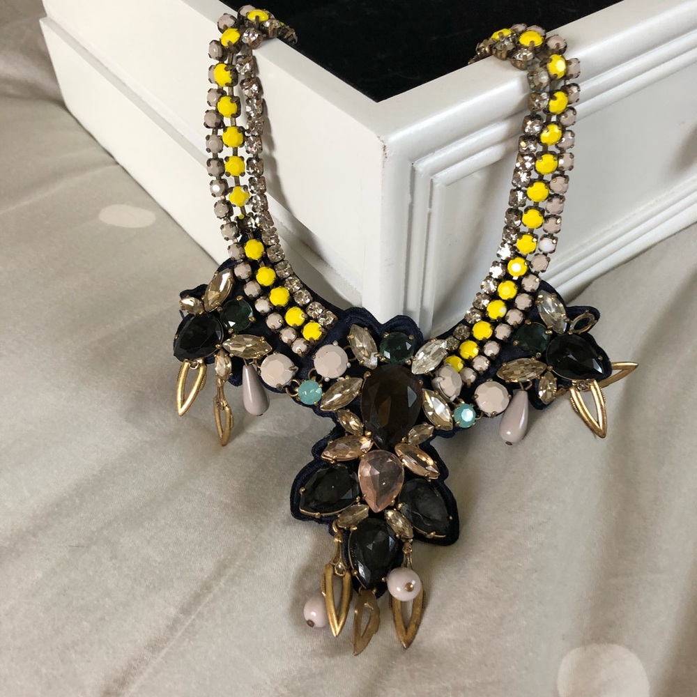 Beautiful J. crew jeweled statement necklace